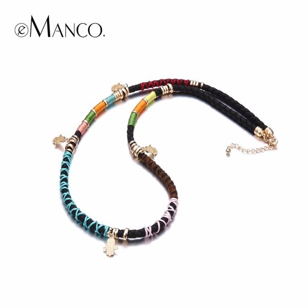 

emanco women's minimalist ethnic charms long necklace bohemian handmade necklace for women fashion jewelry accessories y200323, Silver