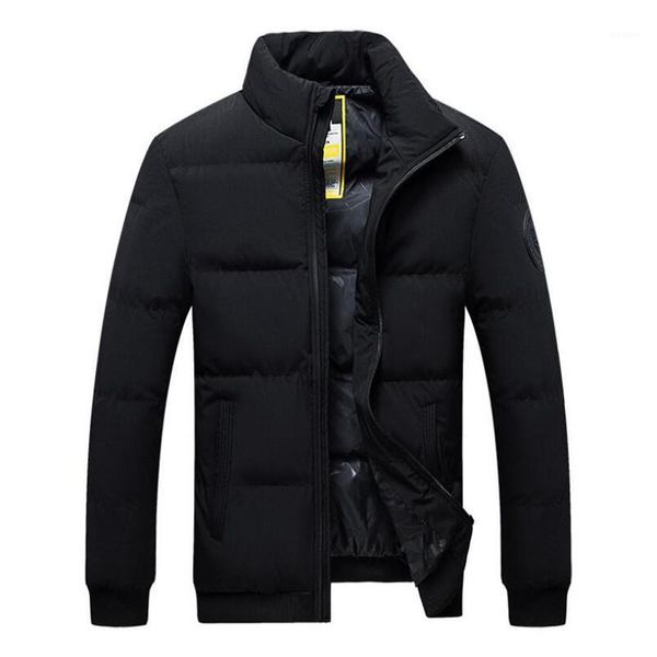 

2020 men new parkas jackets coat printed custom velvet male winter warm man light slim casual large coat big size m-8xl1, Black
