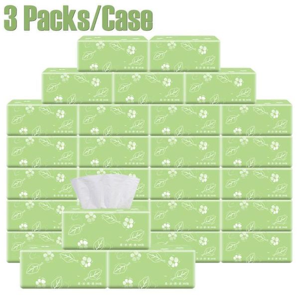 

3 packs/case fast shopping roll paper 4 layers bathroom toilet kitchen tissue cleaning wood pulp