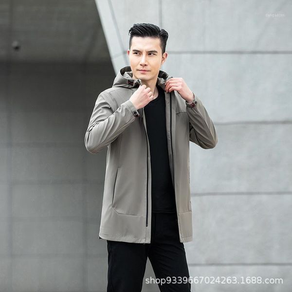 

spring 2020 new men's casual windbreaker korean fashion coat men's factory direct sales1, Tan;black