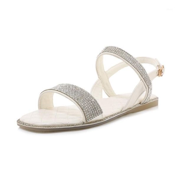 

sandals big size personalized sequins with summer flat ladies women shoes woman1, Black