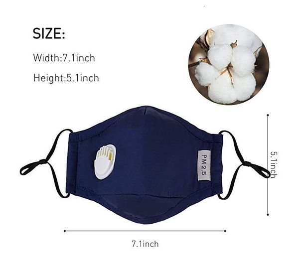 

reusable masks cotton selling face breath valve pm2.5 mouth anti-dust fabric washable mask with filter fy0024 1