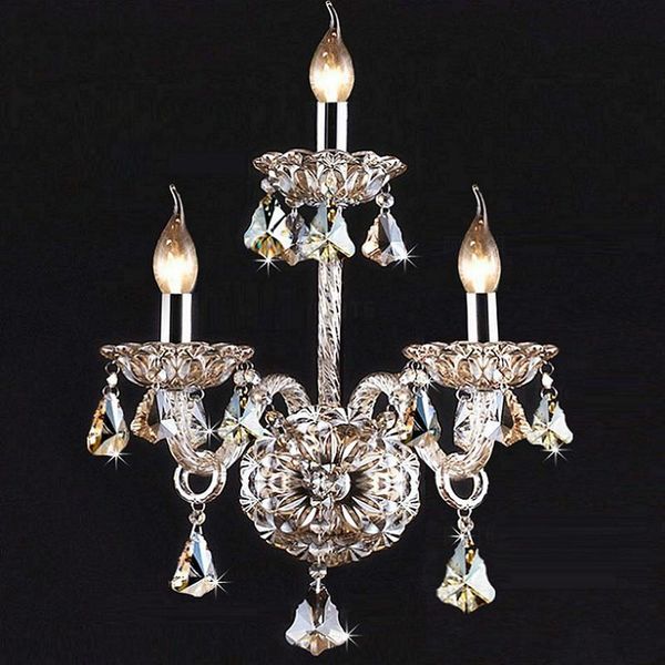 

wall lamp luxury sconce lighting european-style lights mirror front bedside crystal bedroom
