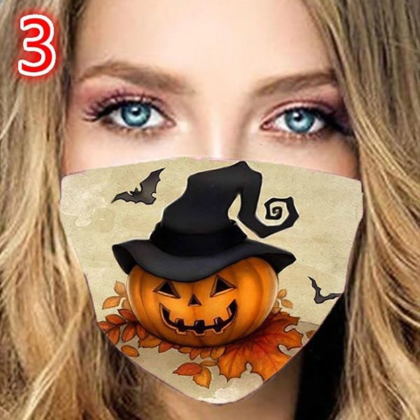 

factory halloween pumpkin skull fashion face hanging ear spot personality glitter dust mask layers of cotton dazzle