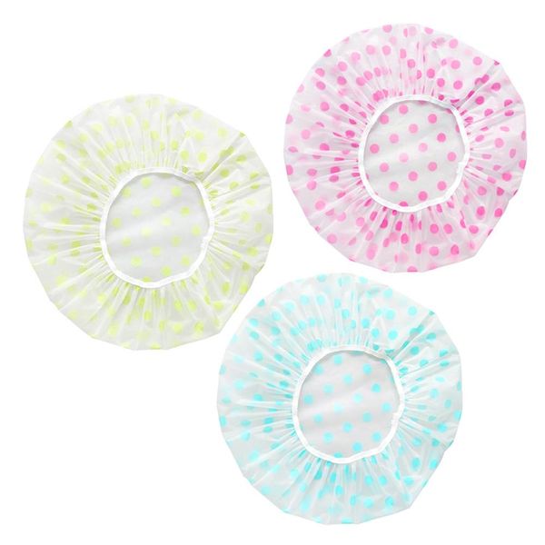 

красочные утолщенные одноразовые капюшоны для душа водонепроницаемый eva взрослый pe нефть доказательство водонепроницаемого душа 27см jllgr