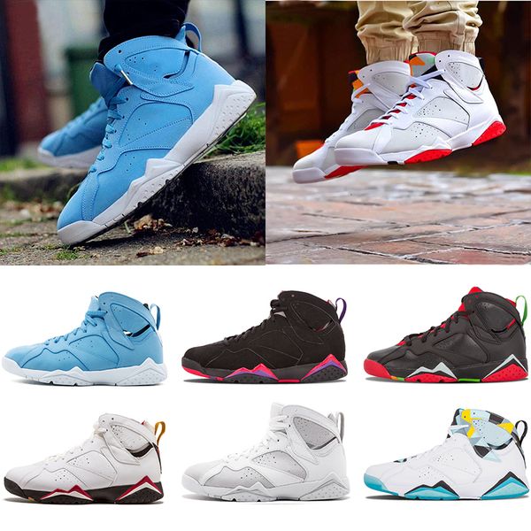 

new 7 7s mens basketball shoes women purple unc bordeaux olympic panton pure money nothing raptor n7 zapatos trainer sports sneakers shoes