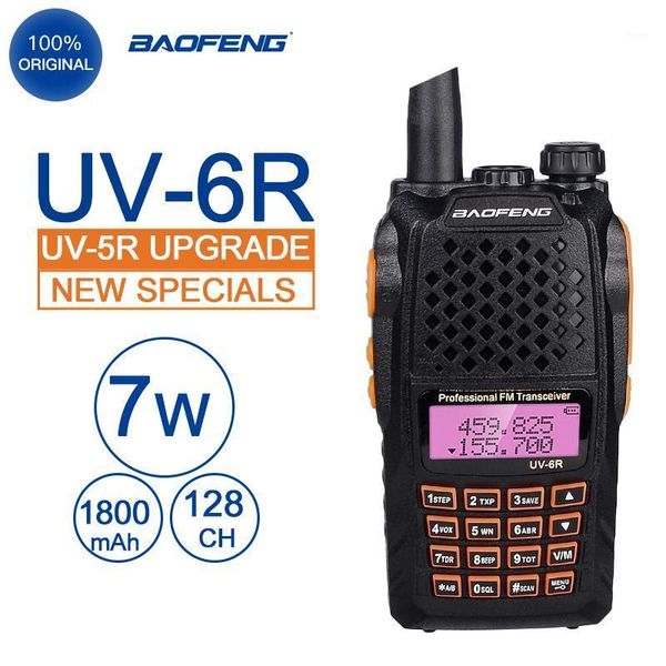 

walkie talkie baofeng 7w long range uv-6r with dual band two-way ham radio uv 6r walkie1