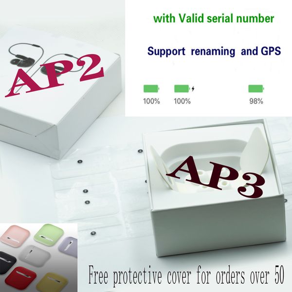 

wholesale wireless headsets support renaming gps positioning ap2 wireless charging bluetooth headset ap3 second generation earplugs