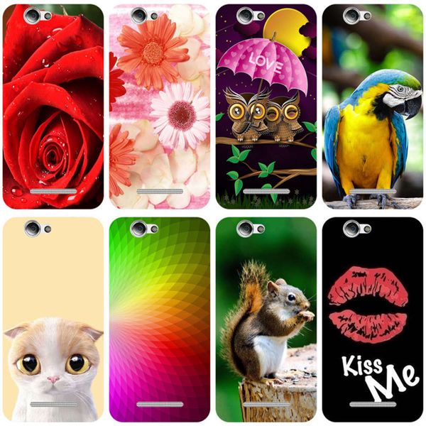 

silicone printed case for wileyfox / spark plus cases soft tpu phone back cover full 360 protective shell new design
