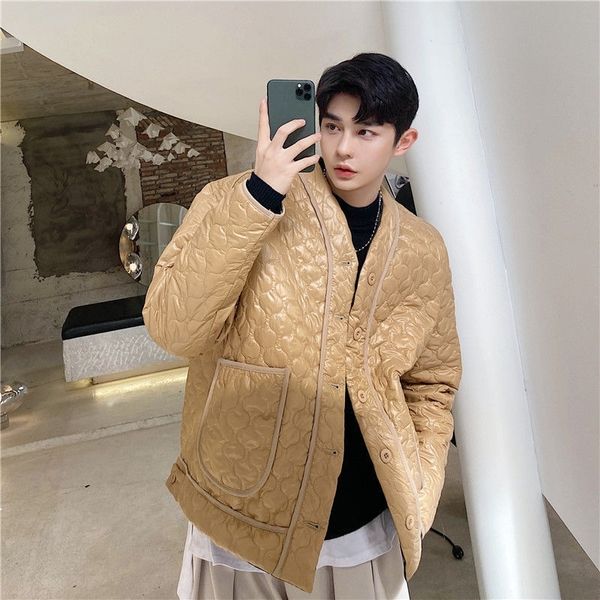 

man's 2021 new v-collar of the street fashion leather jacket nice popular pure coat clothes mq8b mcgx, White;black