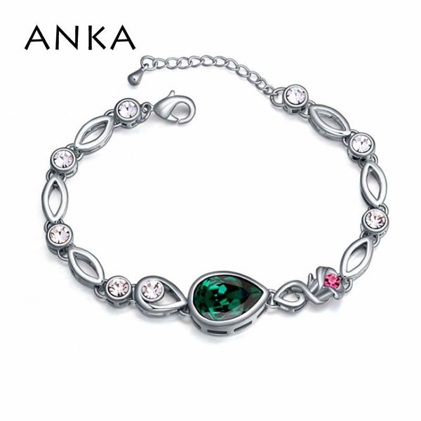 

charm bracelets korea style bracelet fashion water drop crystal & bangles for women crystals from austria #108688, Golden;silver