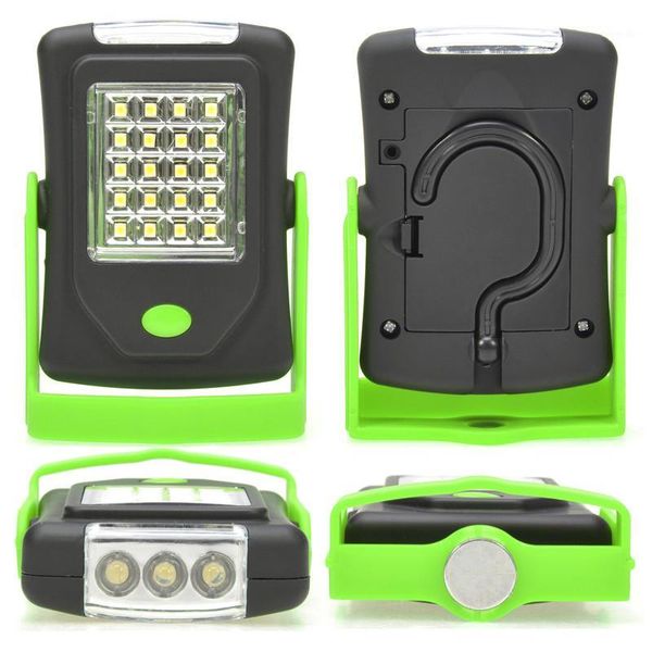 

portable lanterns super bright 23 led magnetic work light pocket lamp linternas with folding hanging hook for outdoors camping lighting1