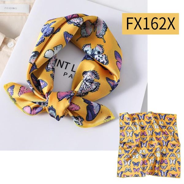 

2020 маленький шелковый шарф волос женщины folyard шеи обертка 50см квадратный кертий мягкий бандана леопардовый печать леди головы оркена ш, Blue;gray