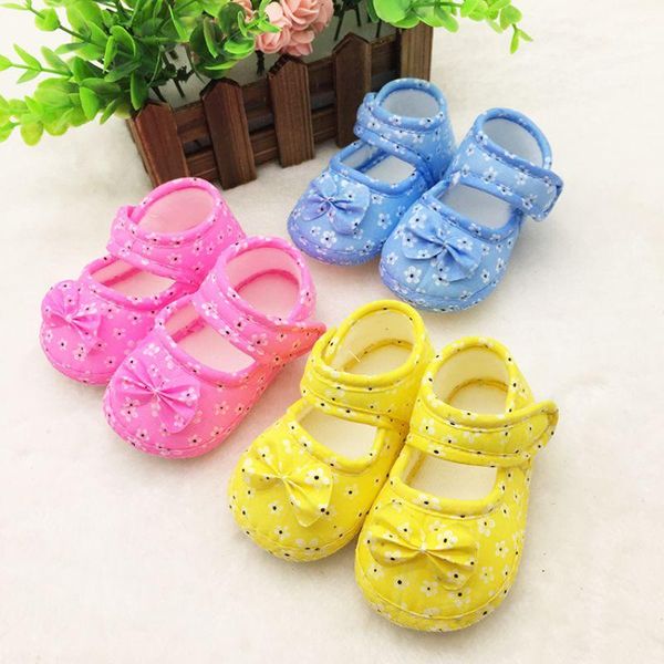 

first walkers 0-18 months infant prewalker toddler girls kid bowknot soft anti-slip crib shoes s2