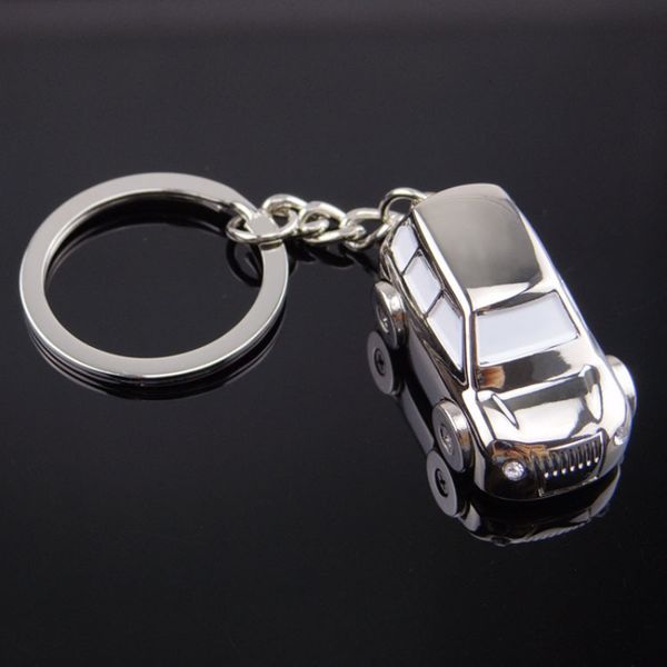

factoryzpj5fashion cute women 3d jewelry gift keychain men chram for bag key chain trendy sleutelhanger car keyring 2020, Silver