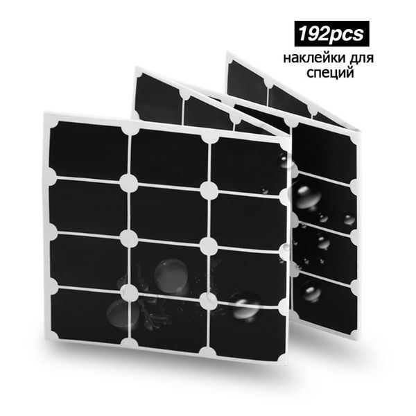 

wall stickers 192pcs spice sticker blackboard label craft kitchen removable jam jars bottles organizer labels tag chalkboard