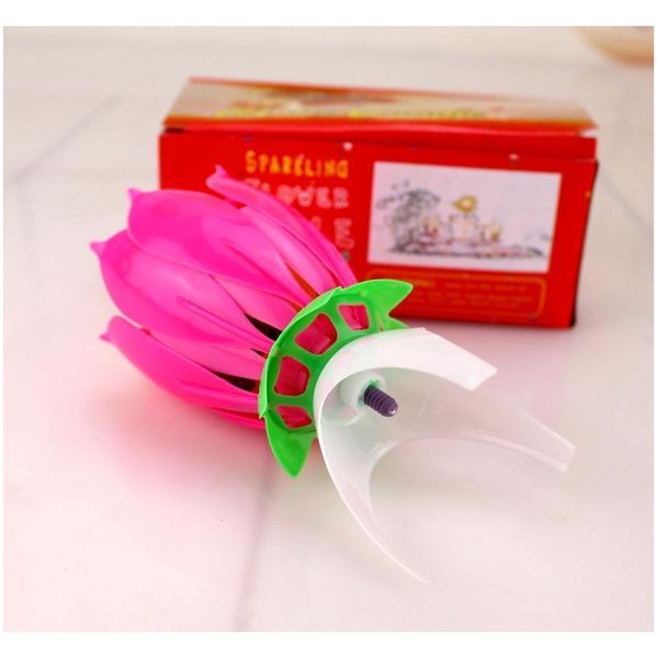 

lotus music candle lotus singing birthday party cake music flash candle flower music candle cake accessories holida jlllxm xmh_home