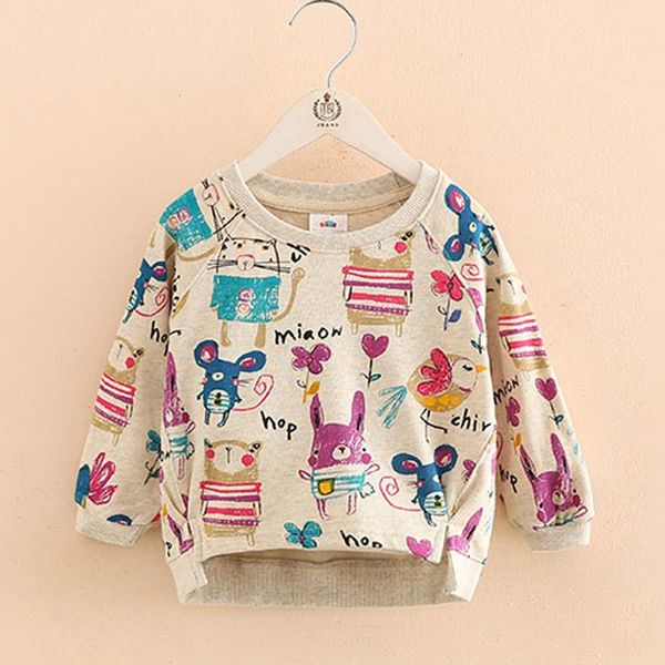 

2-8y children hoodies girls christmas graffiti spring hoodie boy baby fall sweatshirts kid's cartoon sweater coat, Blue;gray