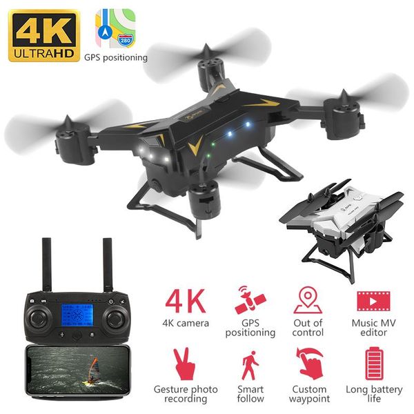 

gps drone ky601g 4k drone hd 5g wifi fpv flight 20 minutes quadcopter remote control distance 2km camera