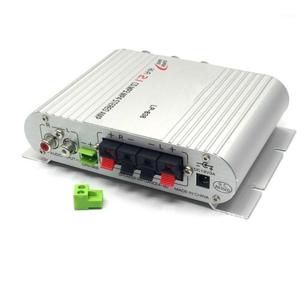 

new lp-838 portable power hi-fi 2.1 mp3 radio audio stereo bass speaker player for home car motorbike silver1