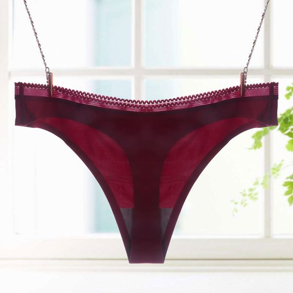 

2021 t-shaped pants women's one-piece underpants: thin, translucent, european and american style, traceless, high elastic, Black;white