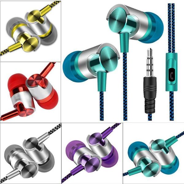

3.5mm hd microphone in-ear earphone 3d stereo sound wiring earbuds answer control earpiece1