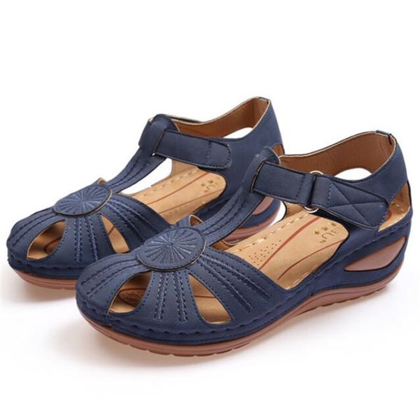 

women's short-weight big-head heels comfortable shoes for women sandals mujer 36-46 9tid, Black