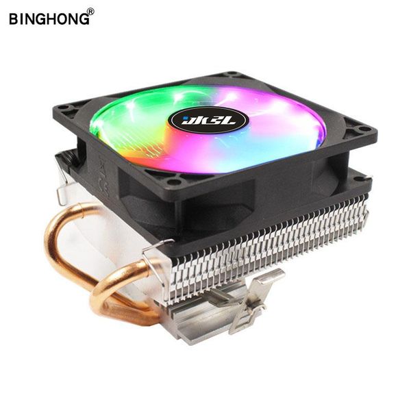 

binghong rgb 3 4 pin 90см cpu вентилятор охладитель 2 медная труба для intel 775 1155 1366 amd am4