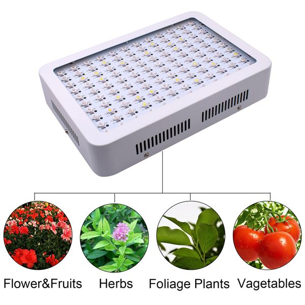 

1200w dual chips 380-730nm full light spectrum led plant growth lamp