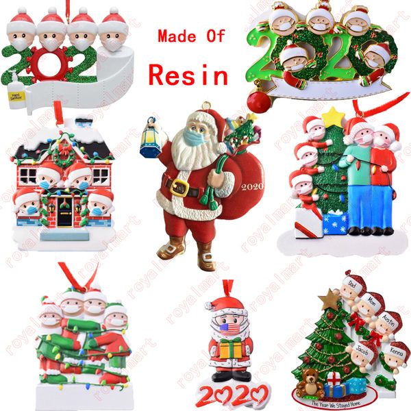 

name resin family ornament diy quarantine greetings outdoor christmas decoration tree pendant party xmas ceramics craft
