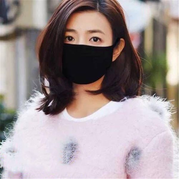

pure color cotton fashion earloops breathable masks outdoor cycling anti dust pollution mas