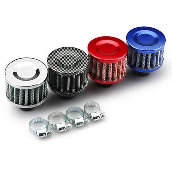 

car cold air intake filters 12mm clip-on round cone auto cold air mini filters air intakes parts