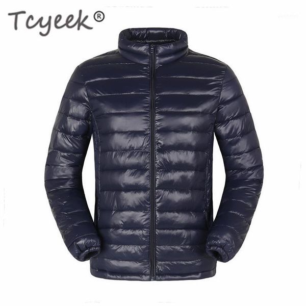 

tcyeek winter jacket men casaco masculino 2019 streetwear thick warm parka coat male fashion light puffer jacket hiver 001lw12321, Tan;black