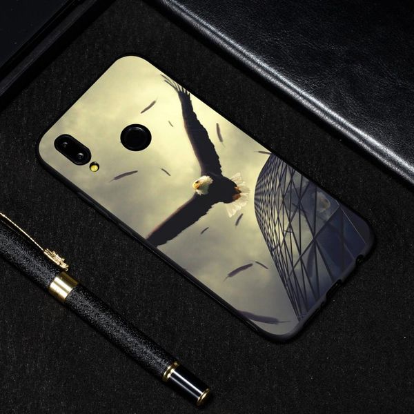 

eagle painted pattern soft tpu case for huawei p20 lite