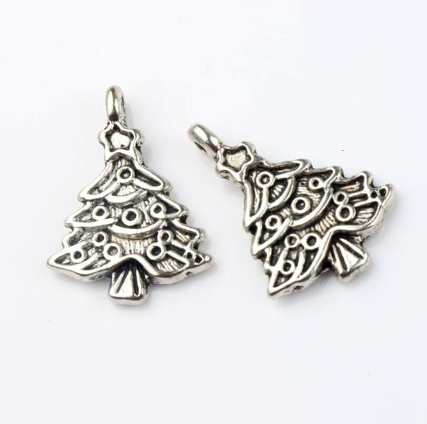 

tibetan star christmas tree charm bead 100pcs/lot 17.4x24.2mm silver pendants fashion jewelry diy fit bracelets necklace, Bronze;silver