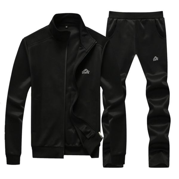 

nanan spring new and silk autumn fabric outdoor running large men's casual sports suit, Gray