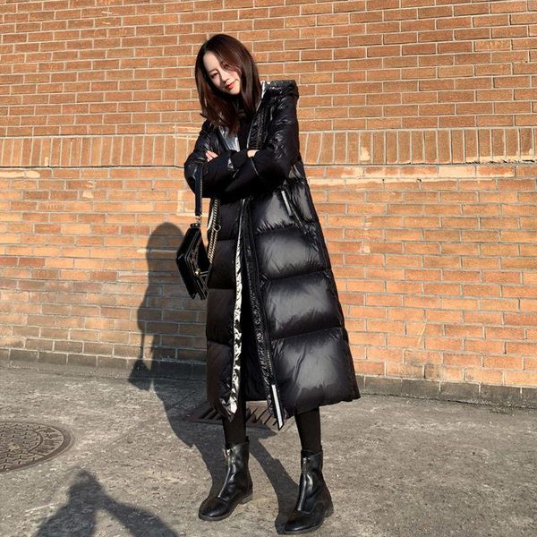 

women's down & parkas slimming thick knee black cotton-padded jacket [shipped within 15 days]]