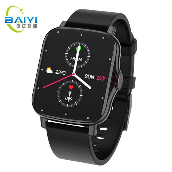 

new fm08 smart watch bluetooth call music playback heart rate prsure blood oxygen monitoring 1.69
