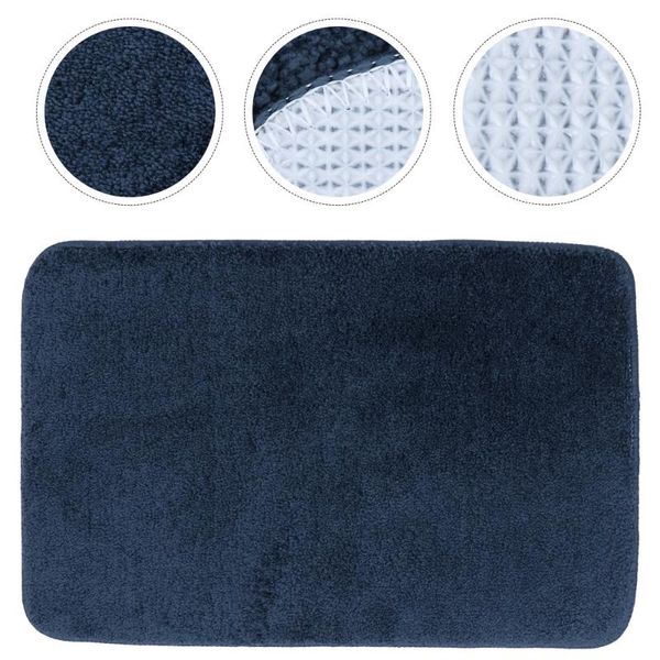 

carpets 1 pc moisture-proof carpet slide-proof delicate simple floor mat (navy)