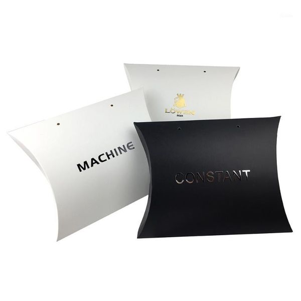

virgin hair extensions packaging paper pillow box, can be with custom logo brand name metal stickers ,hair bundle packing box1