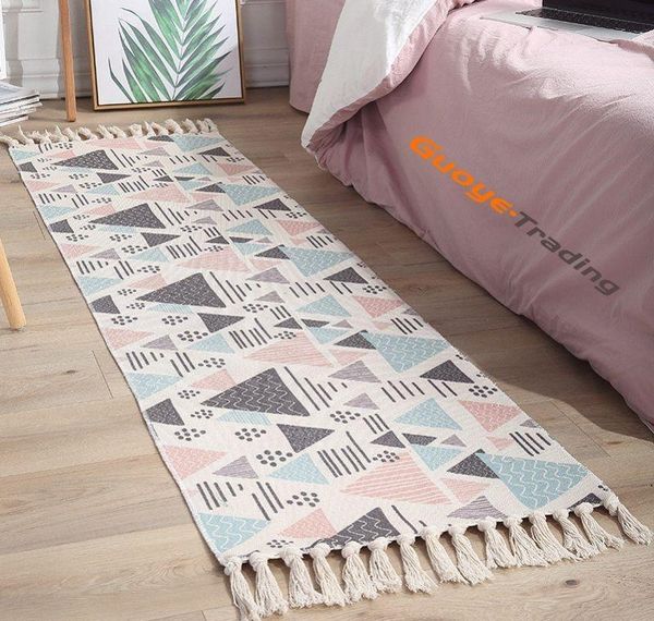 

carpet mat floor blanket bedroom door bedside mats retro plain tapestry handmade study bedroom sofa cushion ethnic jllfxi mx_home
