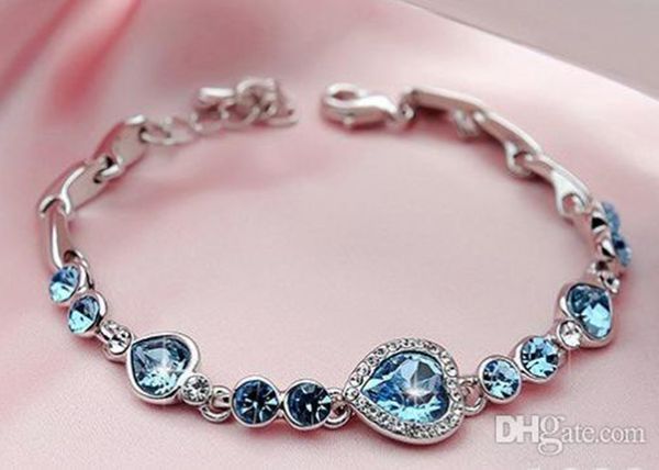 

for women women's bracelet fashion heart crystal bracelets bangles