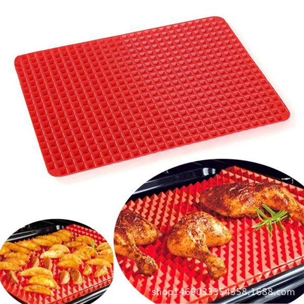 

baking mat mould cake non-stick silicone pyramid pan cook sheet oven liner tray