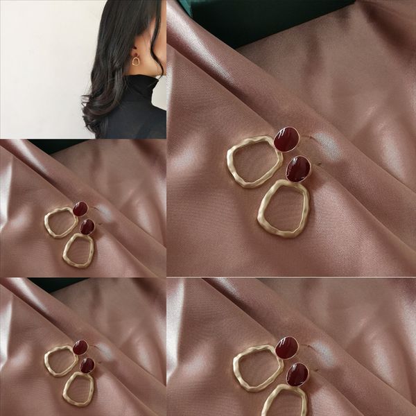 

ksxt earring design golden wire hand-wrapped fashion pearls drop exquisite baroque sier and butterfly geometric post earrings