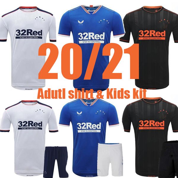 

thai shirt kids kit 20 21 gerrard soccer jerseys 2020 2021 defoe dauis home away 3rd football shirts, Black
