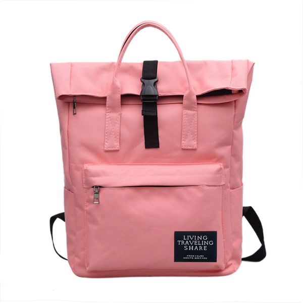 Borsa da scuola personalizzata New Oxford in stile casual con chiusura a sconto Zaino portatile a doppio uso per uomo e donna