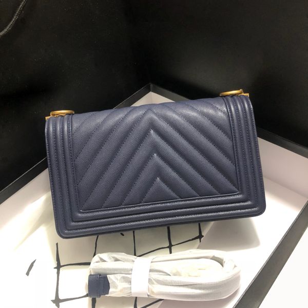 

women purses black caviar chal chevron le boy classic quilted flap gold chain bag shoulder cross body leather 7a quality handbags bags