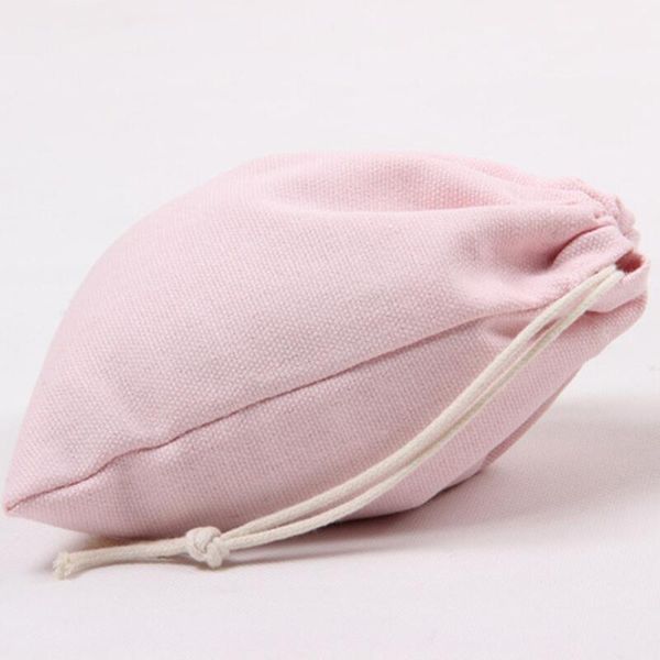 

розовый холст drawstring cotton хранения прачечная фавор держатель ювелирных изделий сумки подарочные пакеты dhd2929