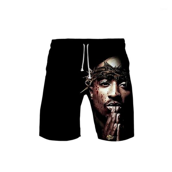 

hip hop gangsta rap 2pac swimwear shorts trunks beach board shorts swimming pants swimsuits mens running sports surffing1, White;black