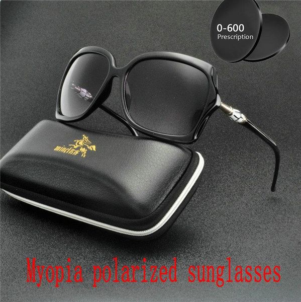 

sunglasses prescription -1.0 -1.5 -2.0 -2.5 -3.0 -6.0 finished polarized myopia women butterfly short sighted optics eyewear fml, White;black